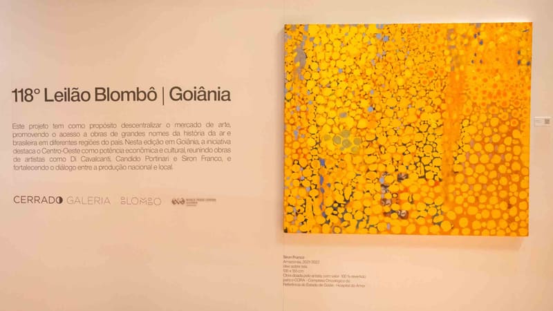 Arrematada em leilão, obra de arte de Siron Franco terá renda revertida ao Cora