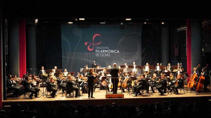 Orquestra Filarmônica de Goiás apresenta concerto gratuito no Teatro Sesi: entrada é gratuita e não é preciso retirar ingresso antecipadamente | Foto: Rafaella Pessoa