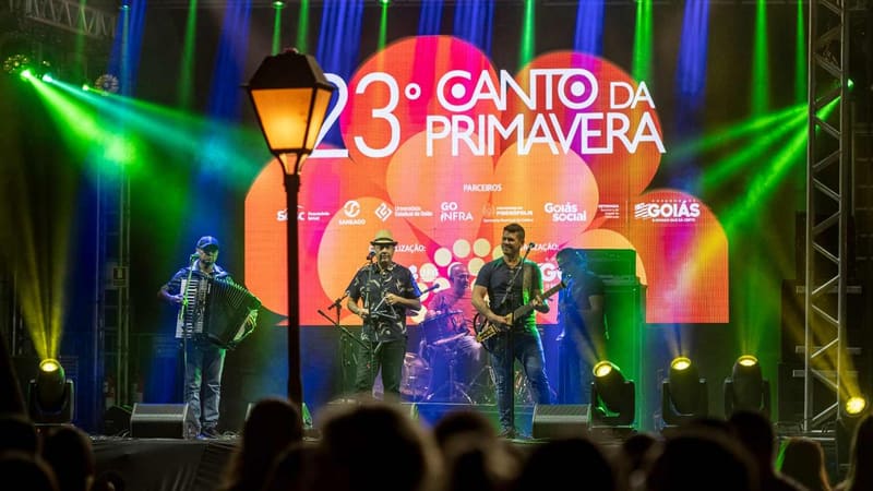 Foto de show no Canto da Primavera em 2024. Neste ano, novidade é o Canto Gastronômico | Foto: Secult Goiás