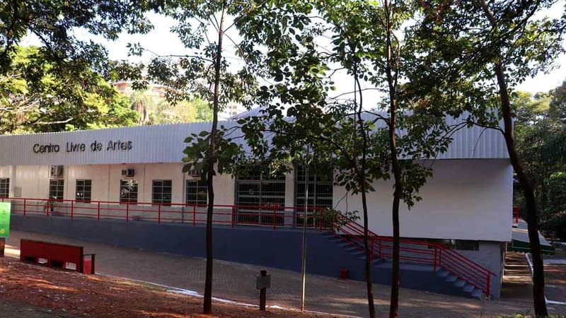 Fachada do Centro Livre de Artes, no Bosque dos Buritis | Foto: Secult Goiânia