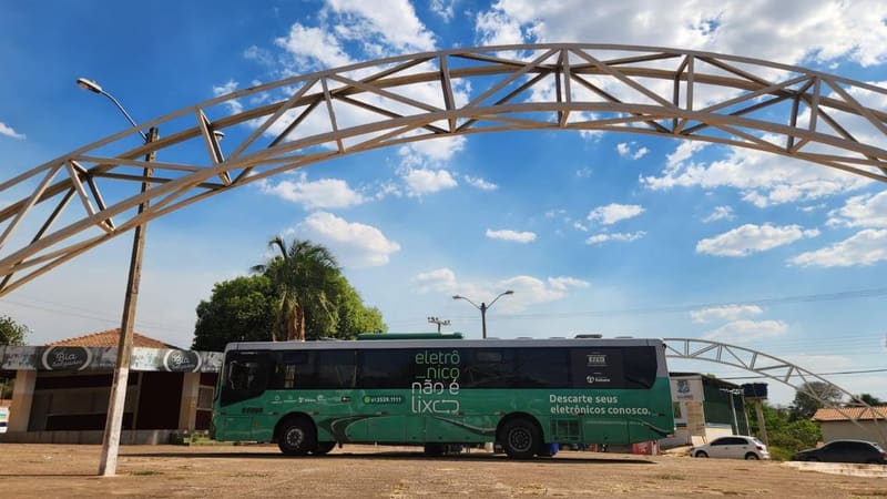 Ônibus da Caravana da Sustentabilidade | Foto: Secult Goiás