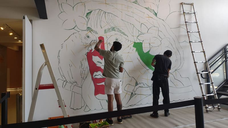 Wes Gama inaugura novo mural de arte urbana em Goiânia