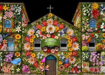 Igreja do Rosário vira tela viva em Pirenópolis com projeção mapeada