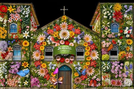 Igreja do Rosário vira tela viva em Pirenópolis com projeção mapeada