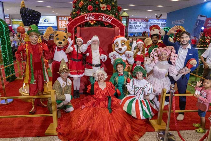 Papai Noel no Araguaia Shopping. Neste ano, chegada acontece no dia 22 de novembro | Foto: Divulgação