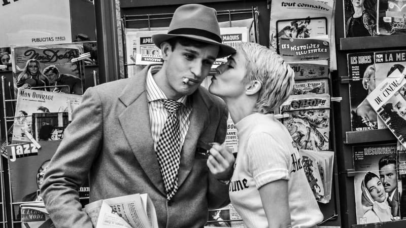 Cena de “Nouvelle Vague”, do diretor Richard Linklater, obra indicada ao Globo de Ouro de Melhor Filme (Comédia ou Musical) e eleito um dos 10 melhores filmes do ano pela revista Cahiers du Ciném | Foto: Divulgação