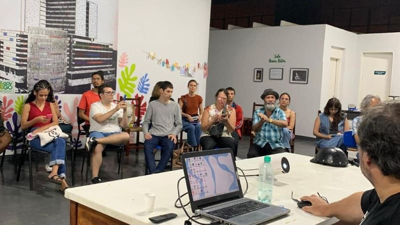 Oficina na EAV, no Centro Cultural Octo Marques | Foto: Secult Goiás
