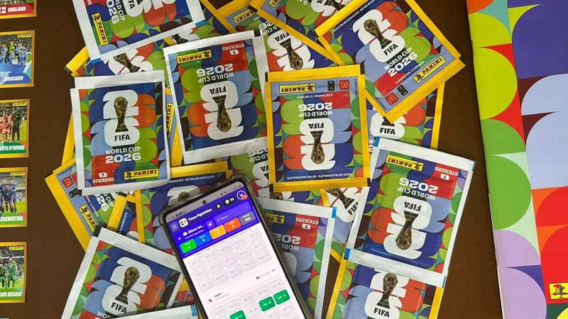 Pacotes de figurinhas físicas da Copa do Mundo 2026. App já tem mais de 30 mil usuários | Foto: Divulgação