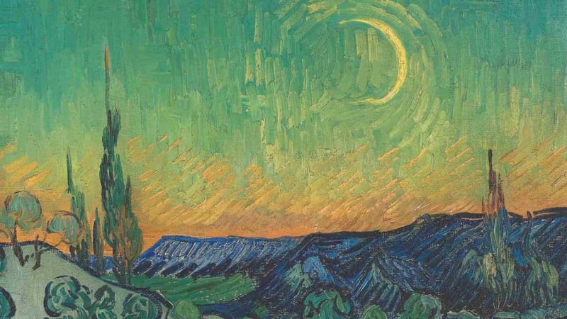 Obra"Passeio ao crepúsculo", de Van Gogh. Pintura faz parte do acervo do Museu | Foto: MASP