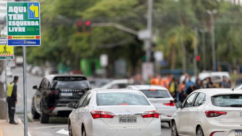Goiânia implanta 1ª esquerda livre e estuda ampliar modelo