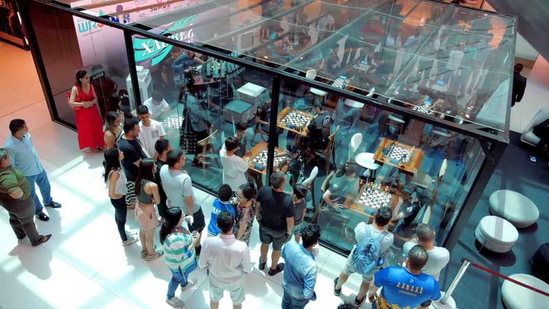Xadrez no Cubo reúne grandes mestres internacionais e jovens talentos em shopping de Goiânia